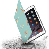 Drop protection from the personalized iPad folio case with Summer design 