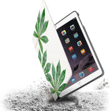 Drop protection from the personalized iPad folio case with Flat Flower design 